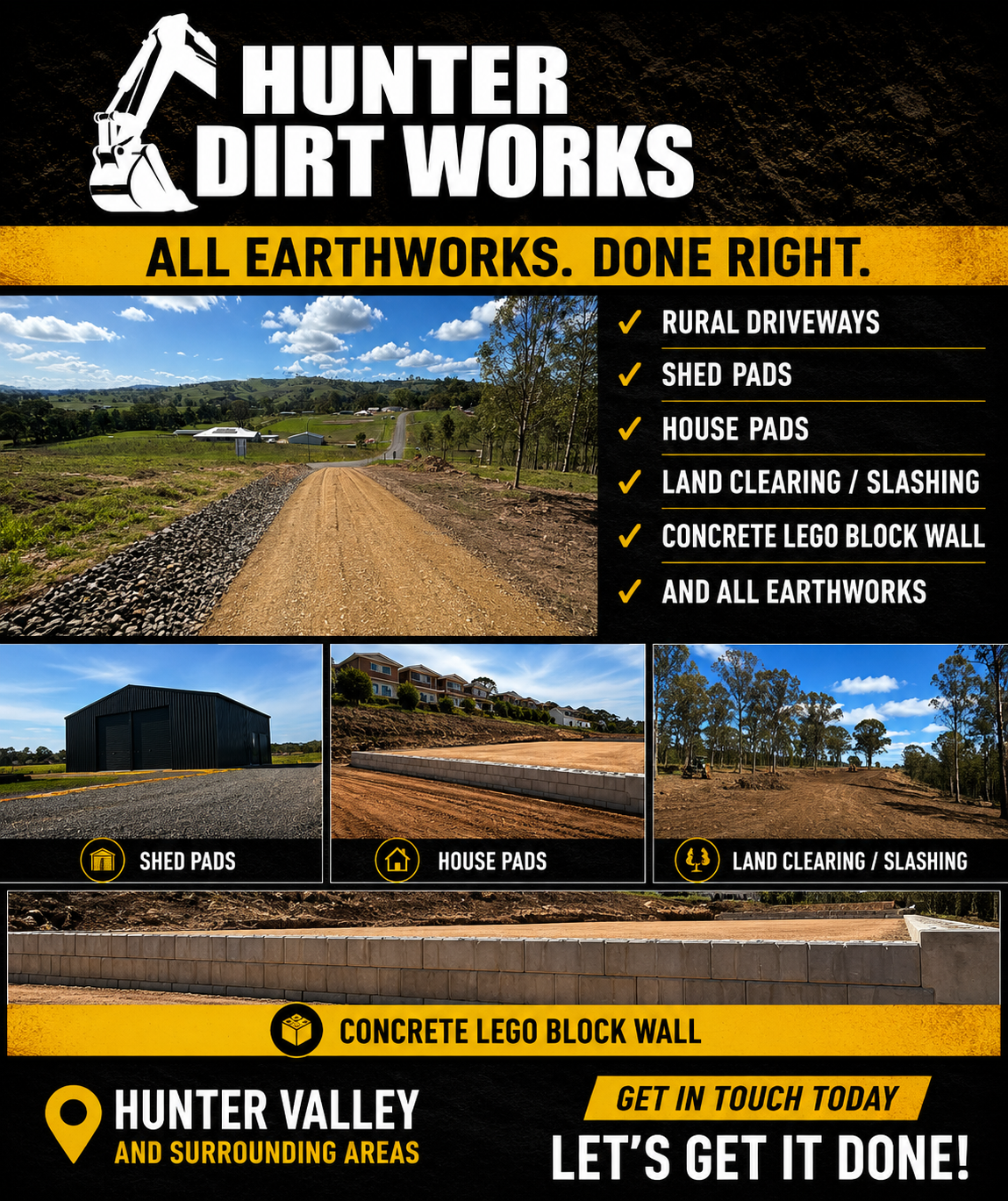 Hunter Dirt  Works recent work